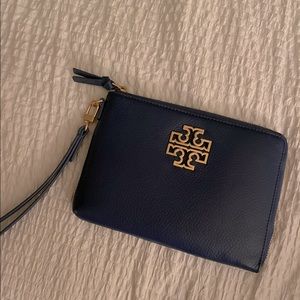 Navy Blue Tory Burch Wristlet Wallet